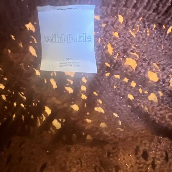 Wild Fable Dark Brown Leg Open Work Pants - Women's XS New - Picture 9 of 9